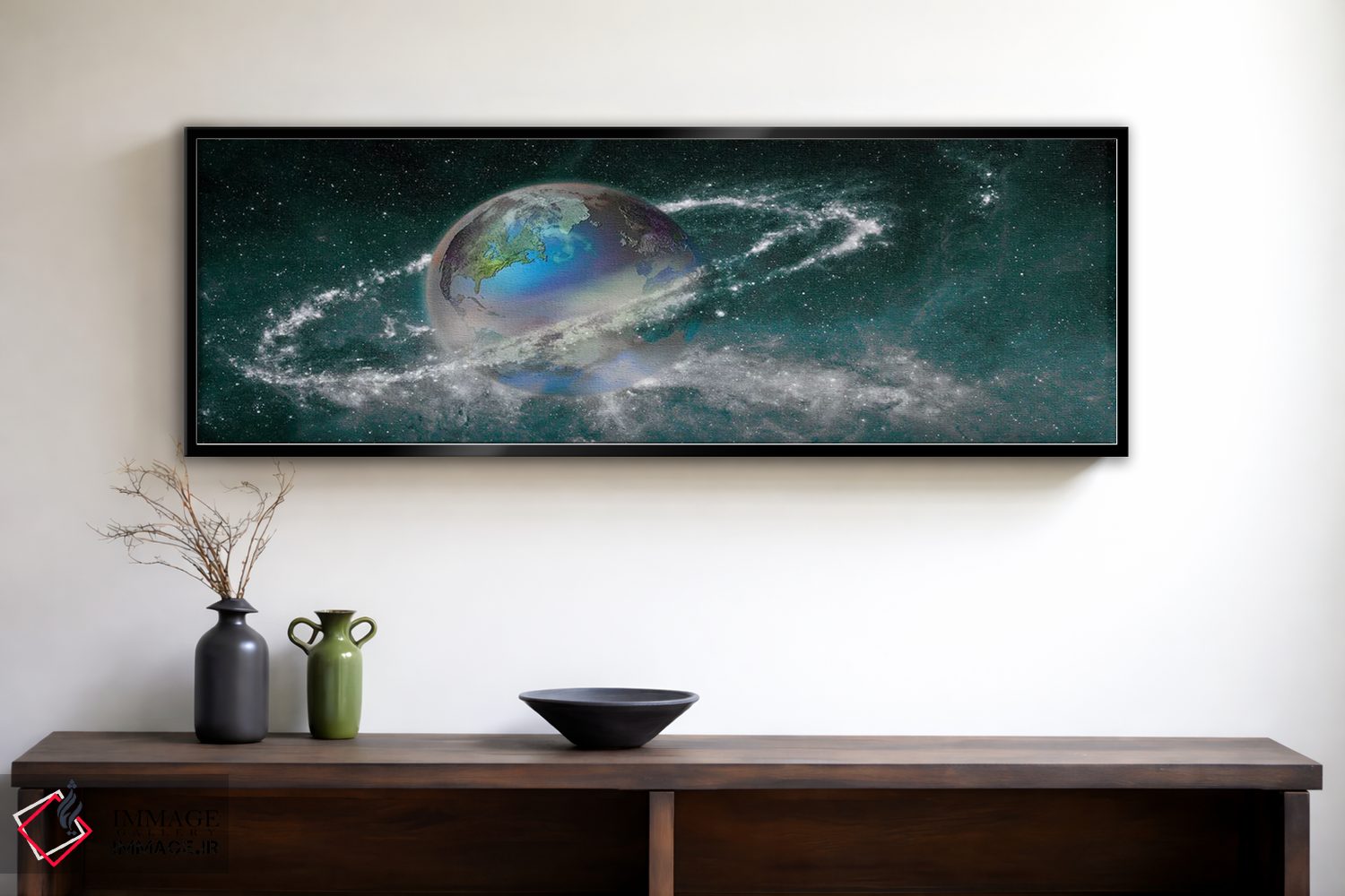تابلو دکوراتیو زمین در میدان ستاره ای اثر پانورامیک ایمجز - D2B