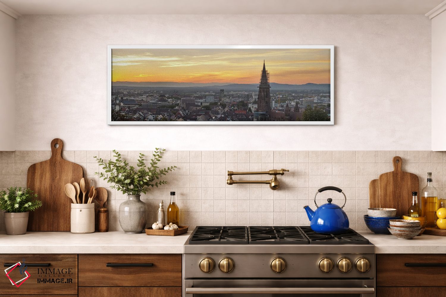 تابلو دکوراتیو Freiburg Munster, Baden-Wurttemberg, Germany" - "برج یک… اثر پانورامیک ایمجز - D1W