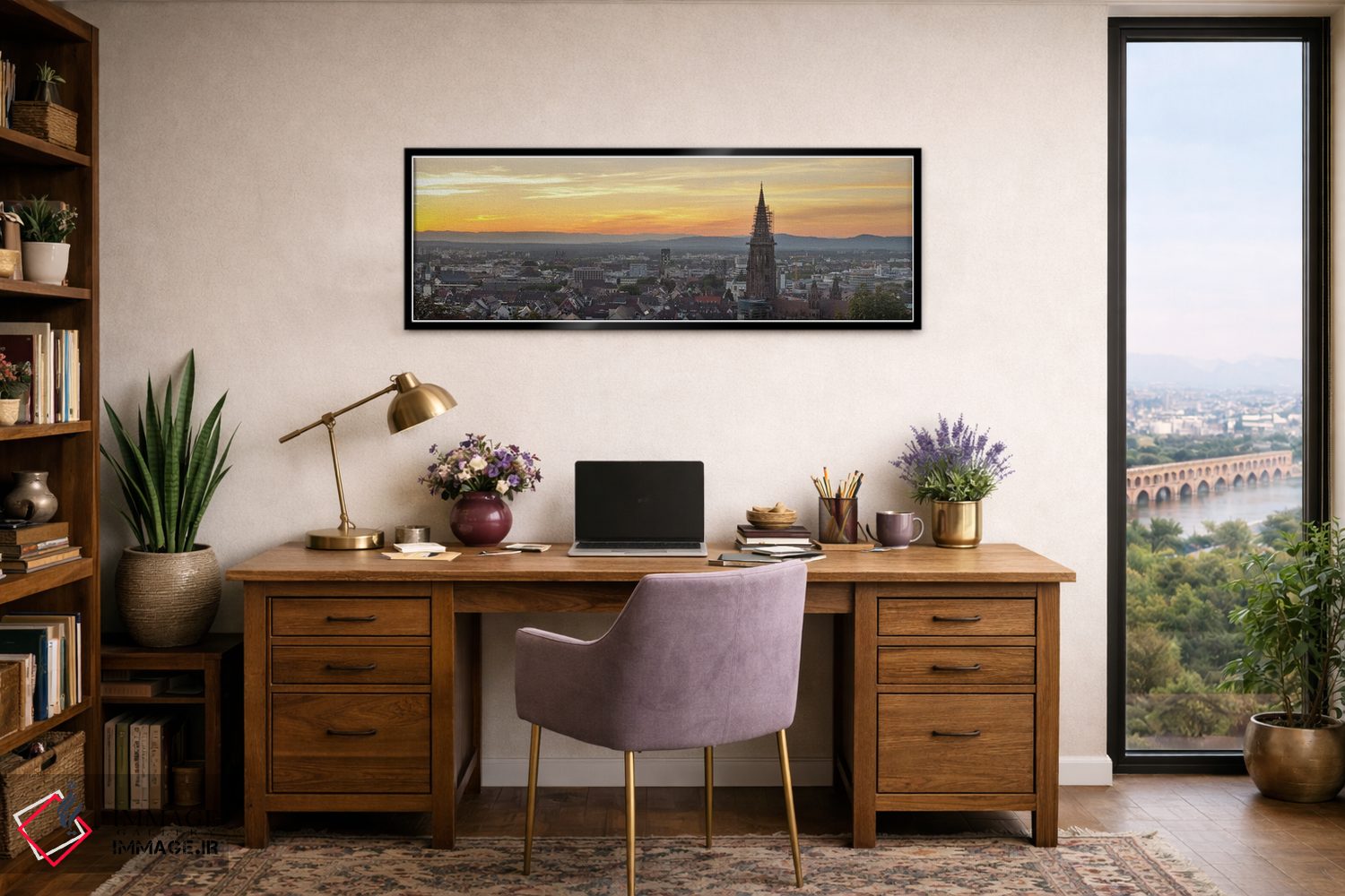 تابلو دکوراتیو Freiburg Munster, Baden-Wurttemberg, Germany" - "برج یک… اثر پانورامیک ایمجز - D2B