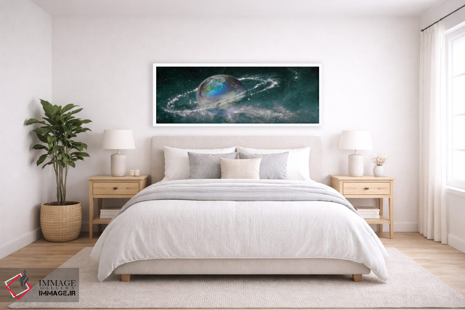 تابلو دکوراتیو زمین در میدان ستاره ای اثر پانورامیک ایمجز - D5W