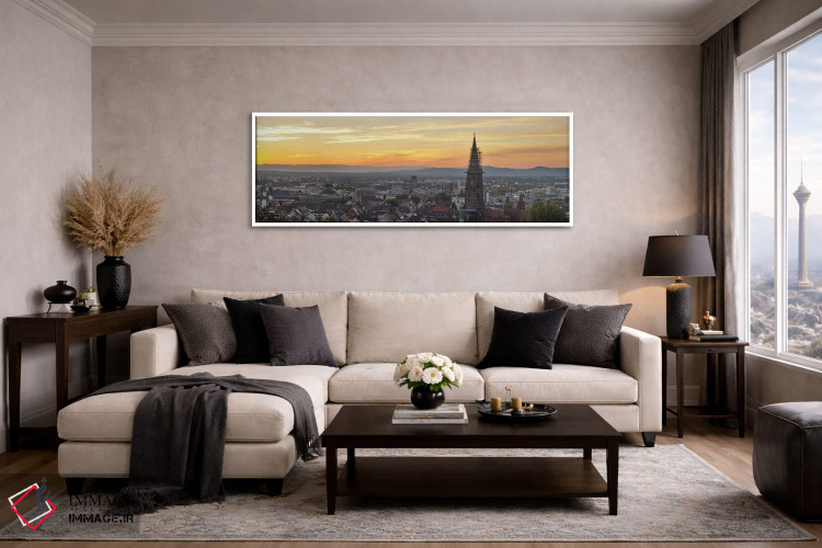 تابلو دکوراتیو Freiburg Munster, Baden-Wurttemberg, Germany" - "برج یک… اثر پانورامیک ایمجز - D3W