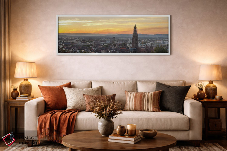 تابلو دکوراتیو Freiburg Munster, Baden-Wurttemberg, Germany" - "برج یک… اثر پانورامیک ایمجز - D4W