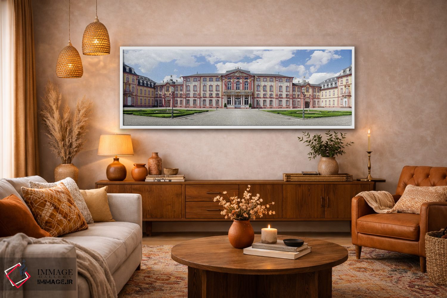 تابلو دکوراتیو Castle Bruchsal, Bruchsal, Baden-Wurttemberg, Germany"… اثر پانورامیک ایمجز - D4W