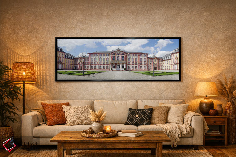 تابلو دکوراتیو Castle Bruchsal, Bruchsal, Baden-Wurttemberg, Germany"… اثر پانورامیک ایمجز - D6B