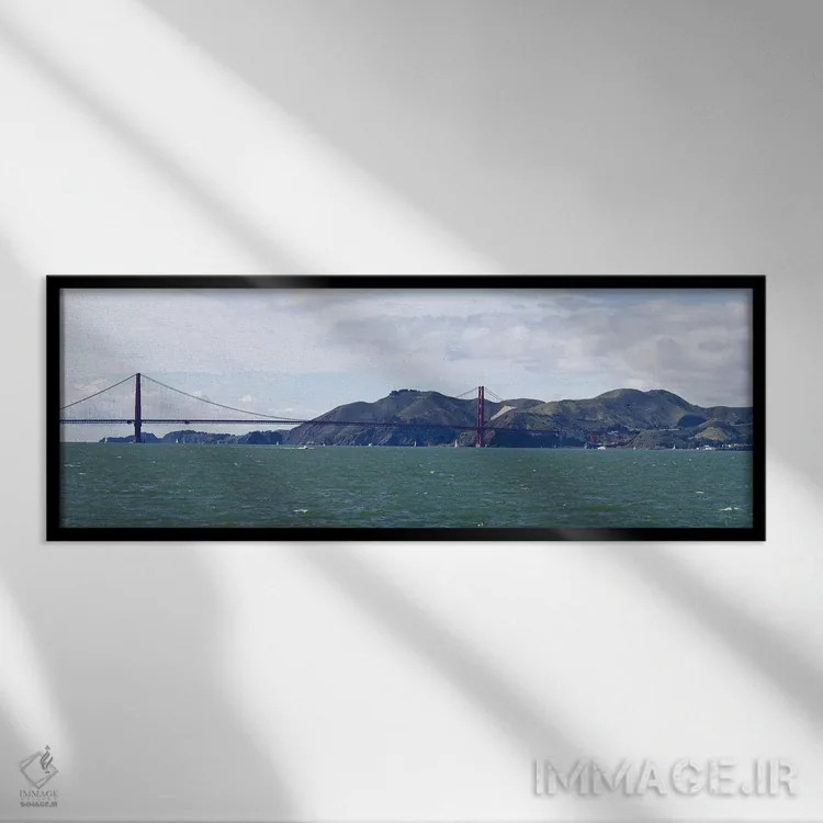 تابلو دکوراتیو Mount Tamalpais, Sausilito, San Francisco Bay, San Fran… اثر پانورامیک ایمجز - نمای قابدار مشکی