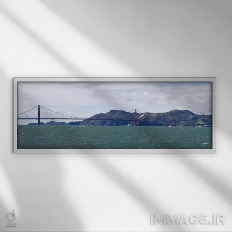 تابلو دکوراتیو Mount Tamalpais, Sausilito, San Francisco Bay, San Fran… اثر پانورامیک ایمجز - نمای قابدار سفید