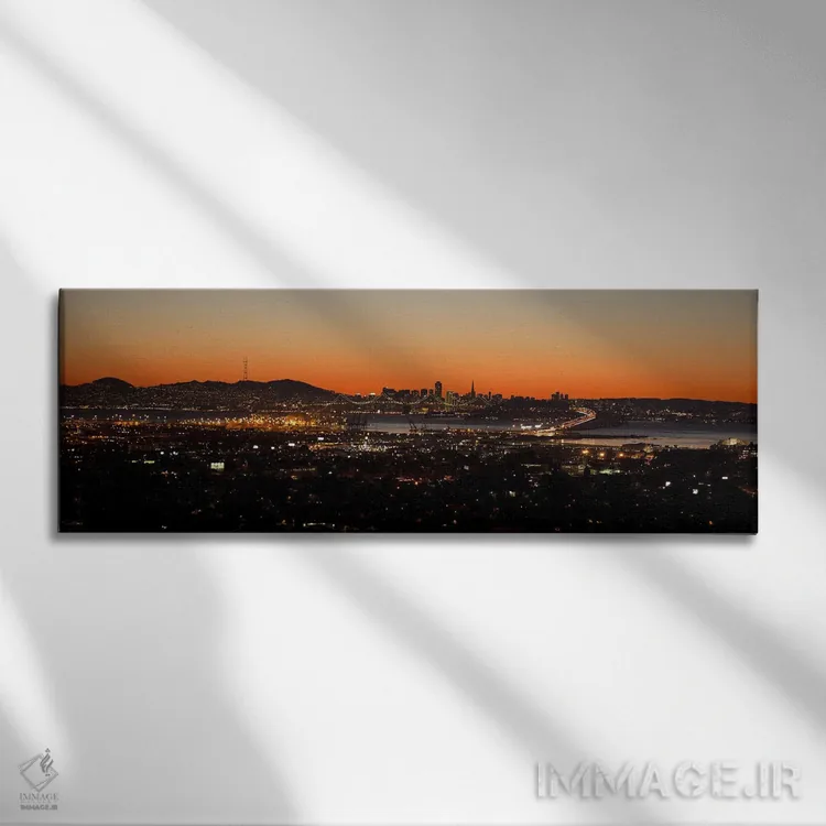 تابلو دکوراتیو Oakland, San Francisco Bay, San Francisco, California… اثر پانورامیک ایمجز - نمای روبهرو روی دیوار