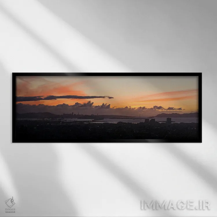 تابلو دکوراتیو Oakland, San Francisco Bay, San Francisco, California… اثر پانورامیک ایمجز - نمای قابدار مشکی