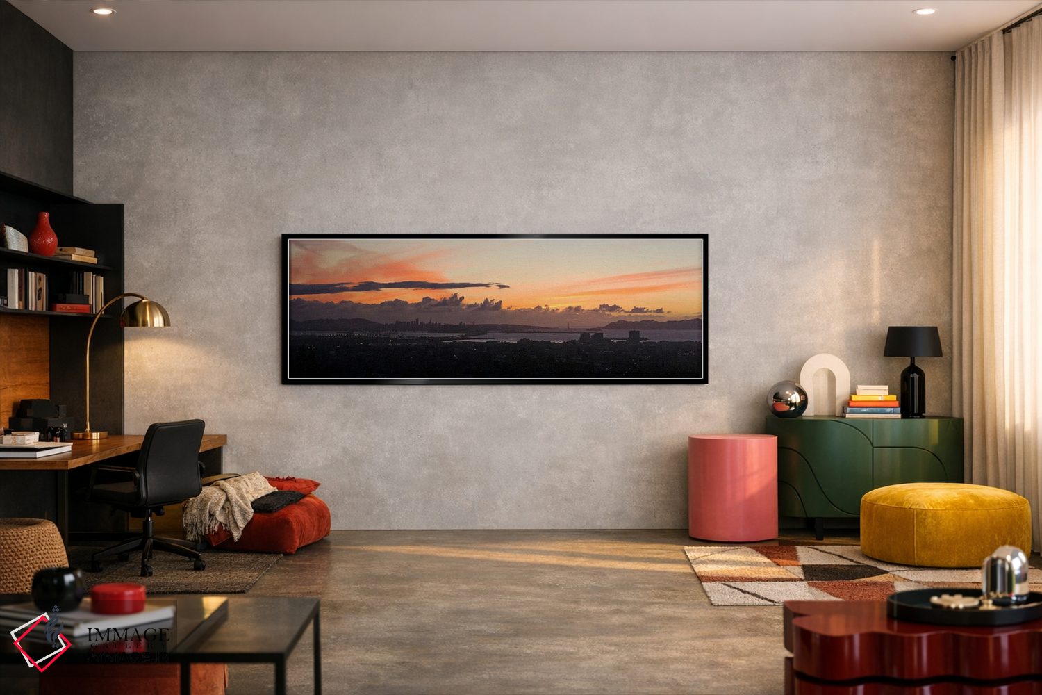 تابلو دکوراتیو Oakland, San Francisco Bay, San Francisco, California… اثر پانورامیک ایمجز - D6B