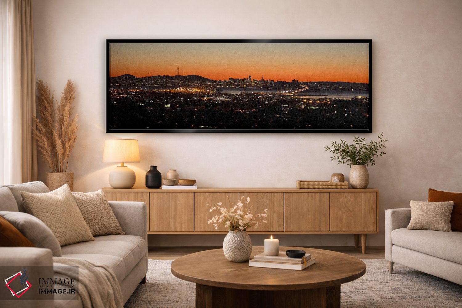 تابلو دکوراتیو Oakland, San Francisco Bay, San Francisco, California… اثر پانورامیک ایمجز - D4B