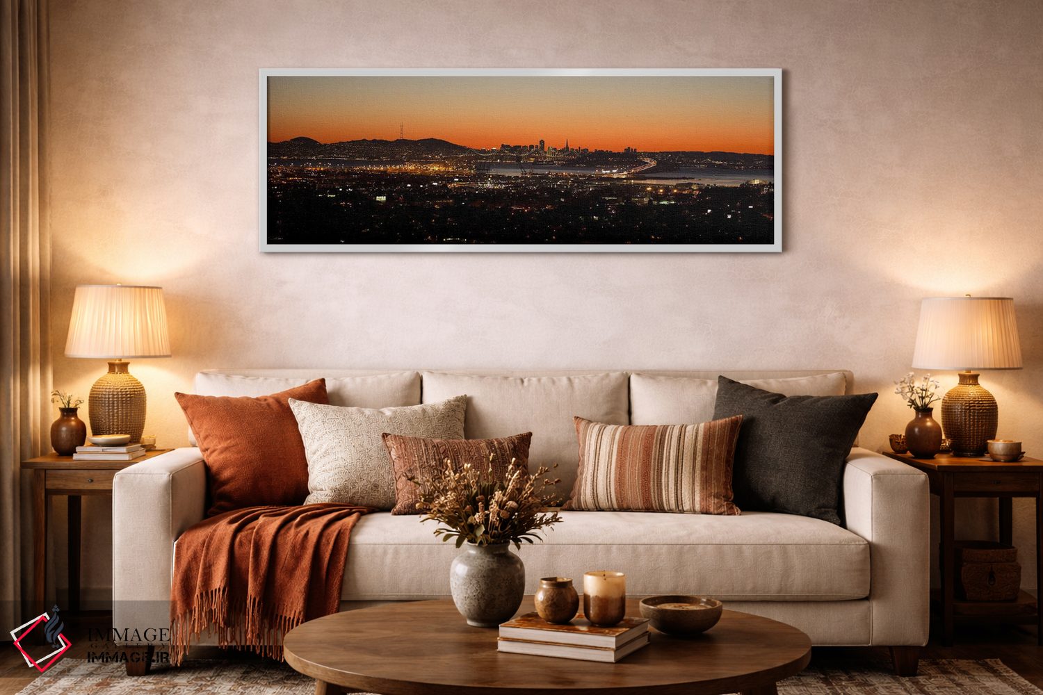 تابلو دکوراتیو Oakland, San Francisco Bay, San Francisco, California… اثر پانورامیک ایمجز - D3W