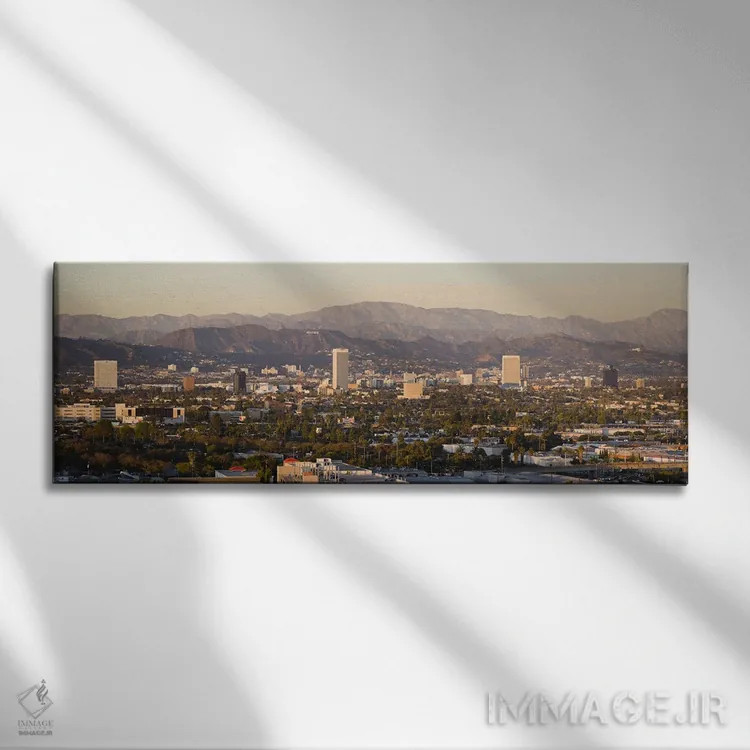 تابلو دکوراتیو Miracle Mile, Hayden Tract, Hollywood, Griffith Park Ob… اثر پانورامیک ایمجز - نمای روبهرو روی دیوار