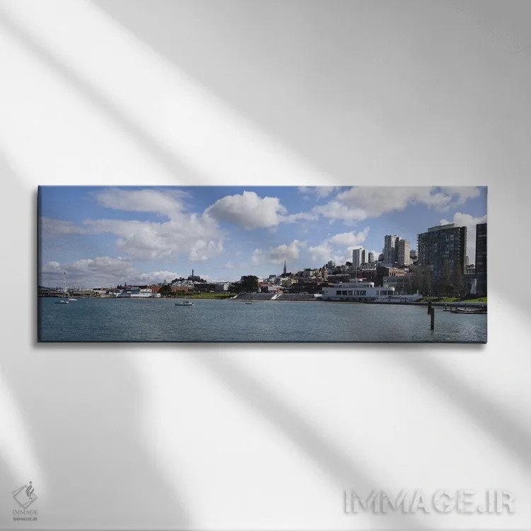 تابلو دکوراتیو Fisherman's Wharf District, San Francisco, California… اثر پانورامیک ایمجز - نمای روبهرو روی دیوار