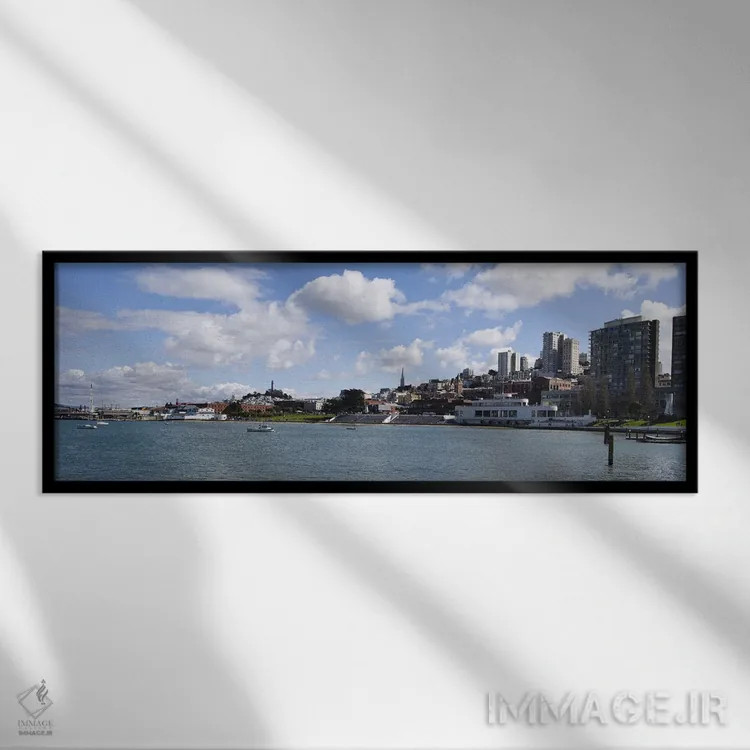 تابلو دکوراتیو Fisherman's Wharf District, San Francisco, California… اثر پانورامیک ایمجز - نمای قابدار مشکی
