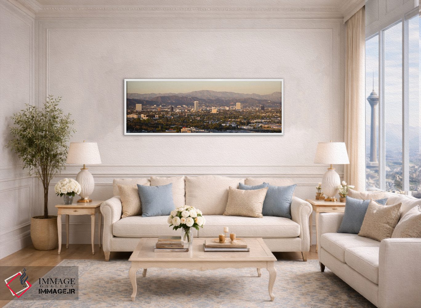 تابلو دکوراتیو Miracle Mile, Hayden Tract, Hollywood, Griffith Park Ob… اثر پانورامیک ایمجز - D4W