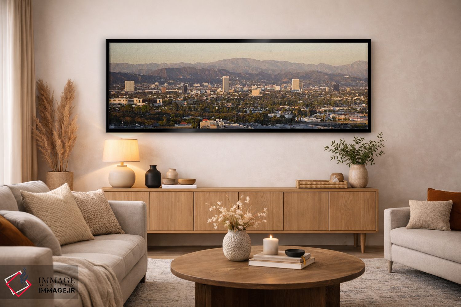 تابلو دکوراتیو Miracle Mile, Hayden Tract, Hollywood, Griffith Park Ob… اثر پانورامیک ایمجز - D5B