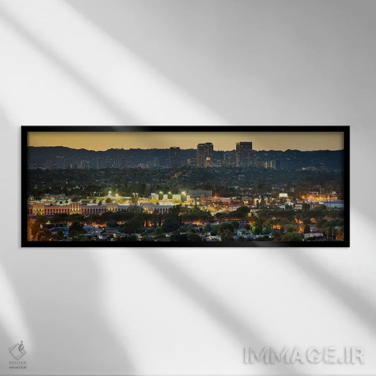 تابلو دکوراتیو Culver City, Los Angeles County, California, USA" - "شه… اثر پانورامیک ایمجز - نمای قابدار مشکی