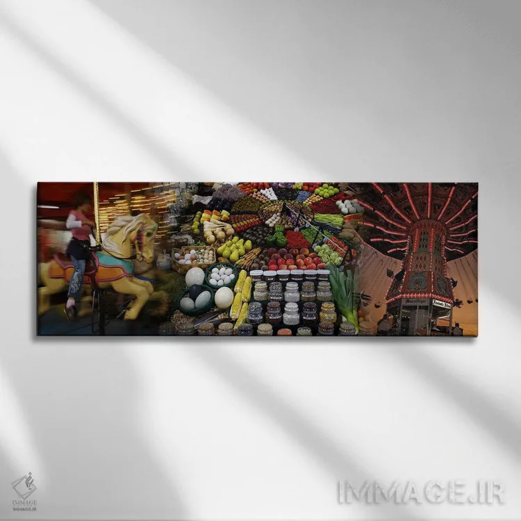 تابلو دکوراتیو نمایشگاه ایالتی اثر پانورامیک ایمجز - نمای روبهرو روی دیوار