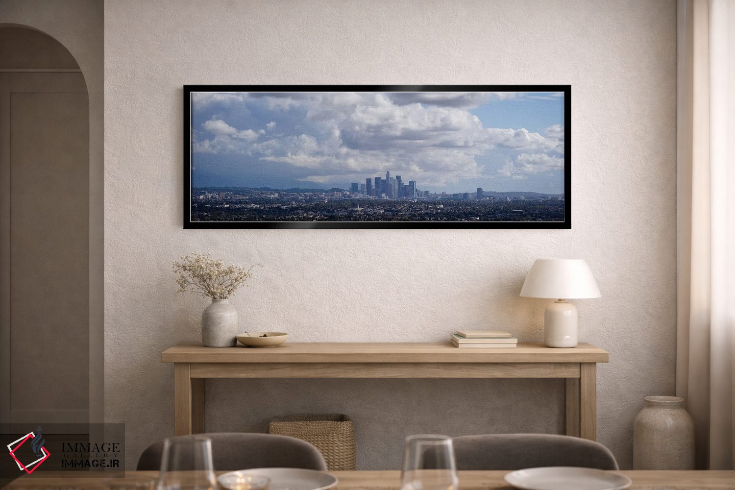 تابلو دکوراتیو Los Angeles, California, USA" - "ساختمان ها در یک شهر… اثر پانورامیک ایمجز - D2B