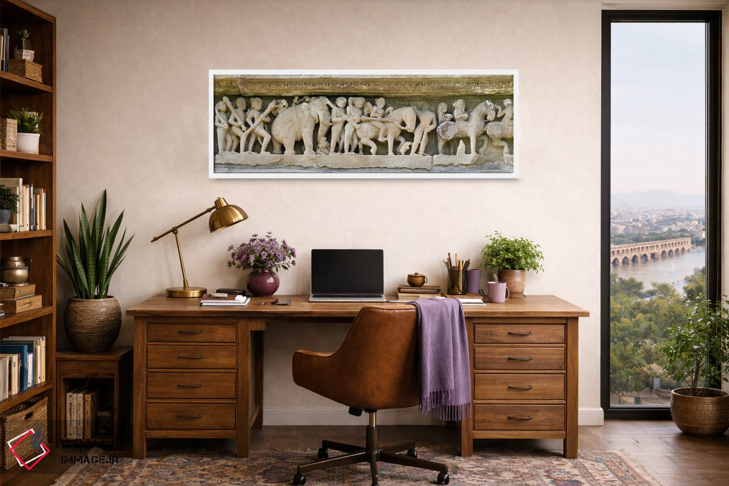 تابلو دکوراتیو Khajuraho, Chhatarpur District, Madhya Pradesh, India"… اثر پانورامیک ایمجز - D1W