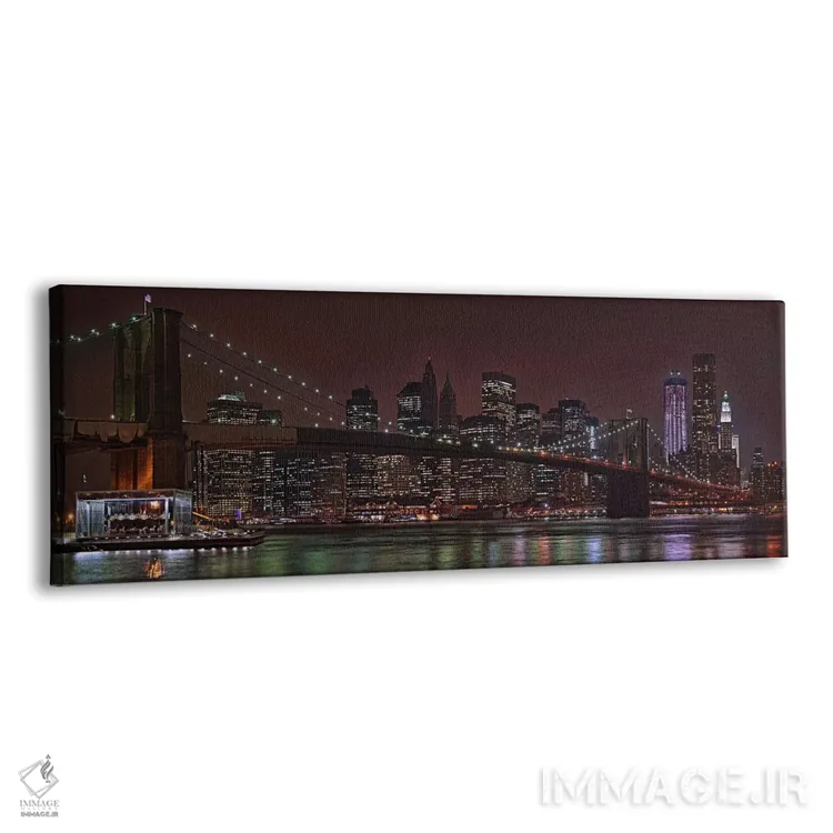 تابلو دکوراتیو Brooklyn Bridge, Manhattan, New York City, New York Sta… اثر پانورامیک ایمجز - نمای پرسپکتیو محصول