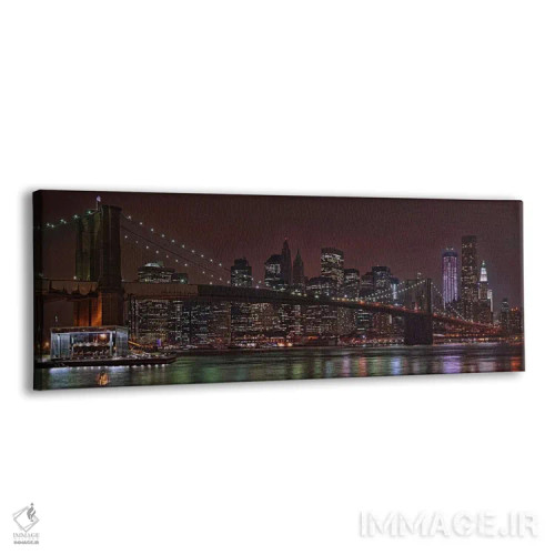 تابلو دکوراتیو Brooklyn Bridge, Manhattan, New York City, New York Sta… اثر پانورامیک ایمجز - نمای پرسپکتیو محصول