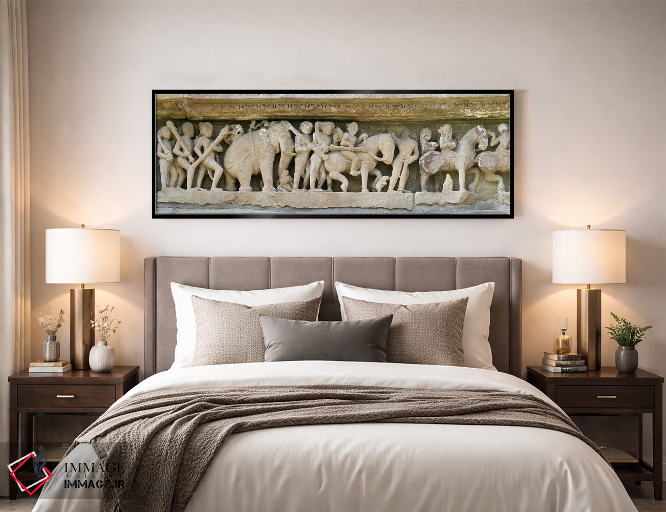 تابلو دکوراتیو Khajuraho, Chhatarpur District, Madhya Pradesh, India"… اثر پانورامیک ایمجز - D5B