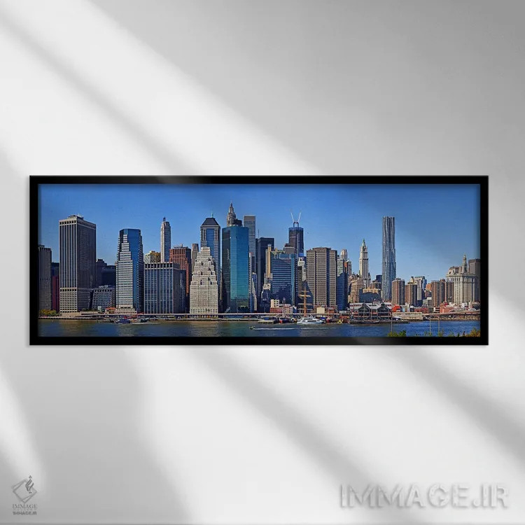تابلو دکوراتیو Lower Manhattan, Manhattan, New York City, New York Sta… اثر پانورامیک ایمجز - نمای قابدار مشکی