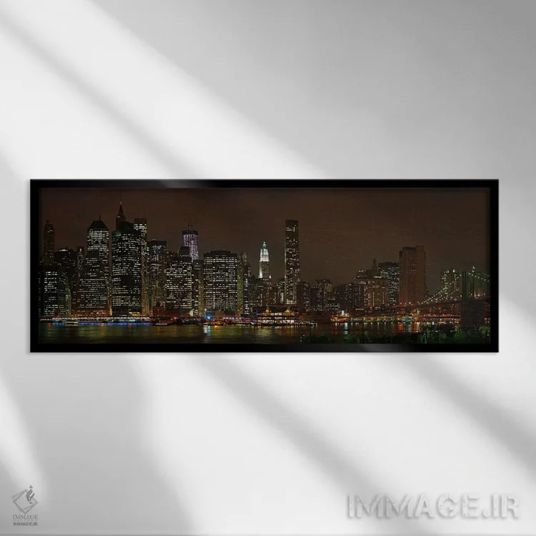 تابلو دکوراتیو Lower Manhattan, Manhattan, New York City, New York Sta… اثر پانورامیک ایمجز - نمای قابدار مشکی