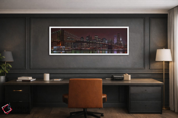 تابلو دکوراتیو Brooklyn Bridge, Manhattan, New York City, New York Sta… اثر پانورامیک ایمجز - D1W