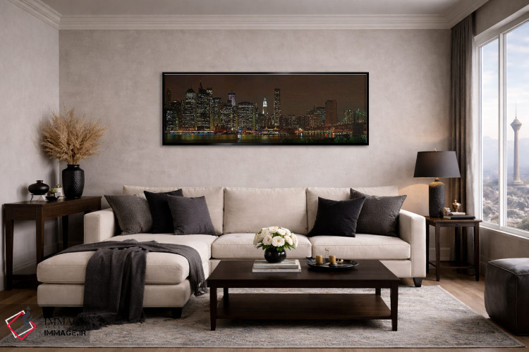 تابلو دکوراتیو Lower Manhattan, Manhattan, New York City, New York Sta… اثر پانورامیک ایمجز - D6B