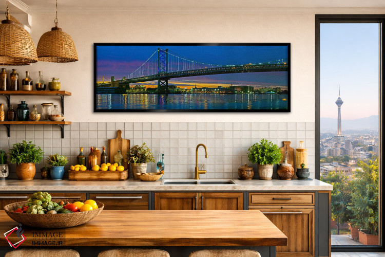 تابلو دکوراتیو Ben Franklin Bridge, River Delaware, Philadelphia, Penn… اثر پانورامیک ایمجز - D2B