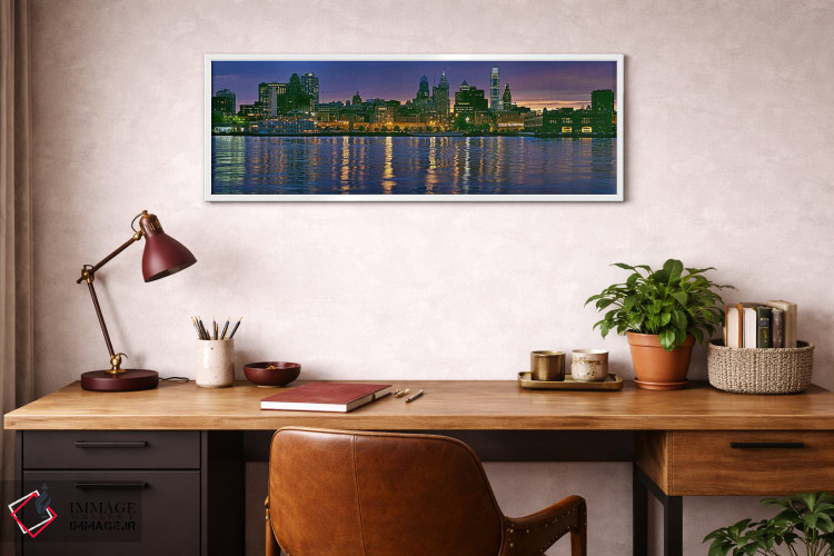 تابلو دکوراتیو River Delaware, Philadelphia, Pennsylvania, USA" - "ساخ… اثر پانورامیک ایمجز - D4W