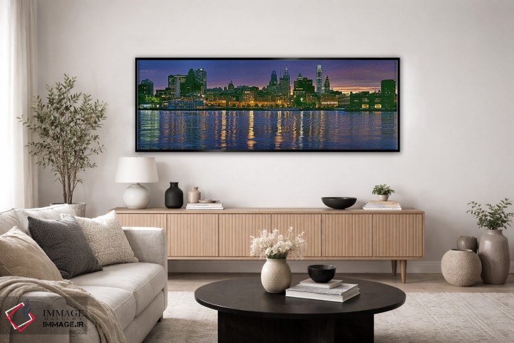 تابلو دکوراتیو River Delaware, Philadelphia, Pennsylvania, USA" - "ساخ… اثر پانورامیک ایمجز - D5B