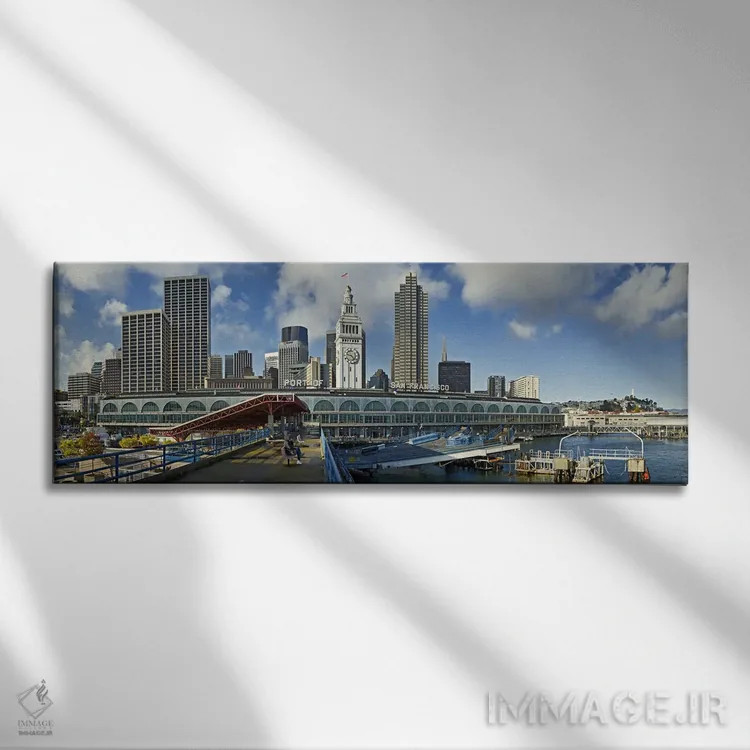 تابلو دکوراتیو The Embarcadero, San Francisco, California, USA" - "ترم… اثر پانورامیک ایمجز - نمای روبهرو روی دیوار