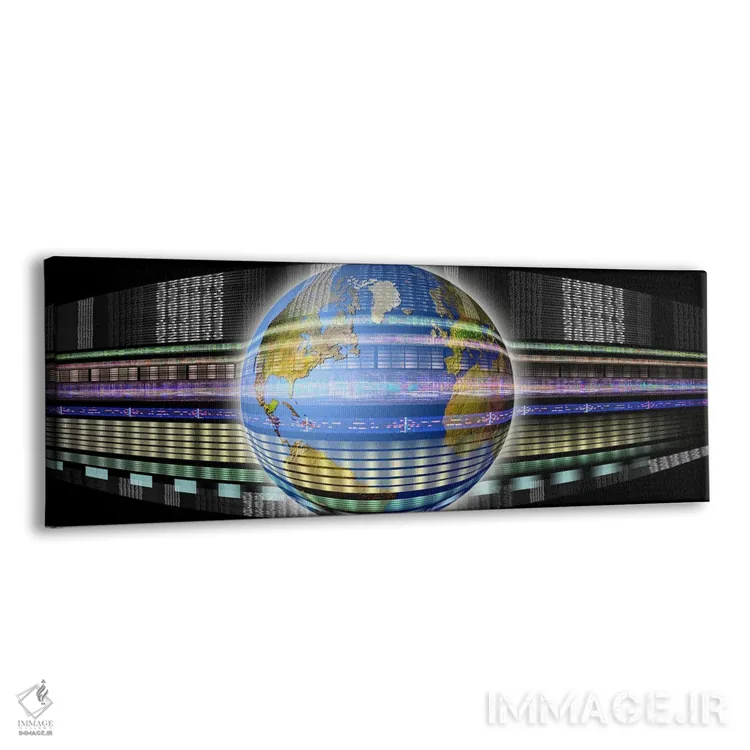 تابلو دکوراتیو زمین در بخار دیجیتال اثر پانورامیک ایمجز - نمای پرسپکتیو محصول