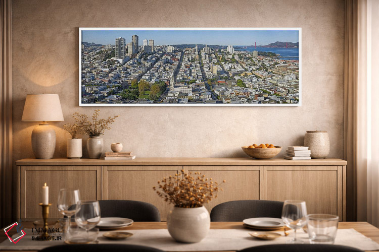 تابلو دکوراتیو Telegraph Hill, San Francisco, California, USA" - "نمای… اثر پانورامیک ایمجز - D2W