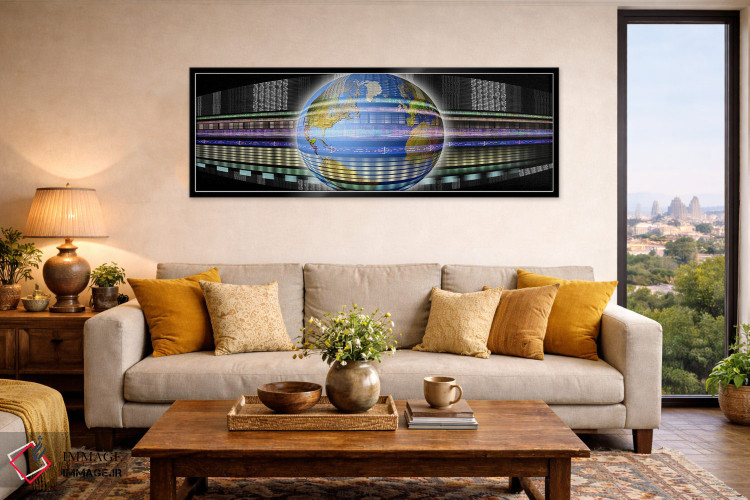 تابلو دکوراتیو زمین در بخار دیجیتال اثر پانورامیک ایمجز - D6B