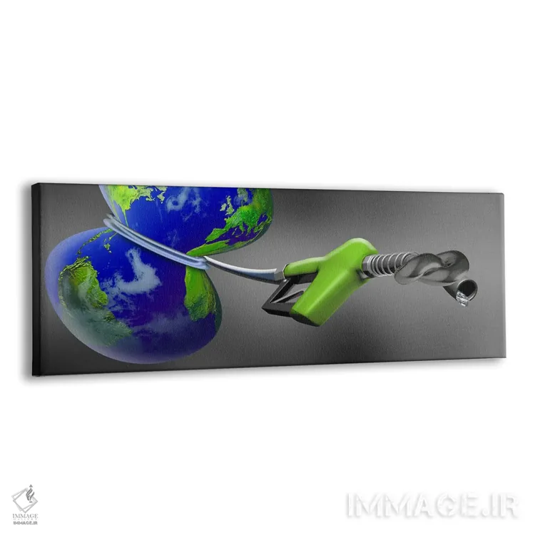 تابلو دکوراتیو نفت خفه کننده زمین اثر پانورامیک ایمجز - نمای پرسپکتیو محصول