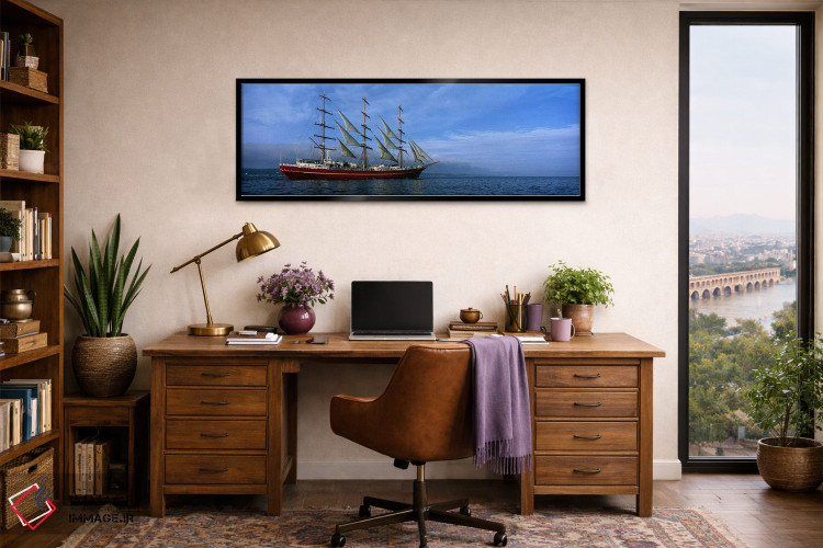 تابلو دکوراتیو مسابقه کشتی های بلند در اقیانوس، خلیج دو دوارنز، فینیست… اثر پانورامیک ایمجز - D3B
