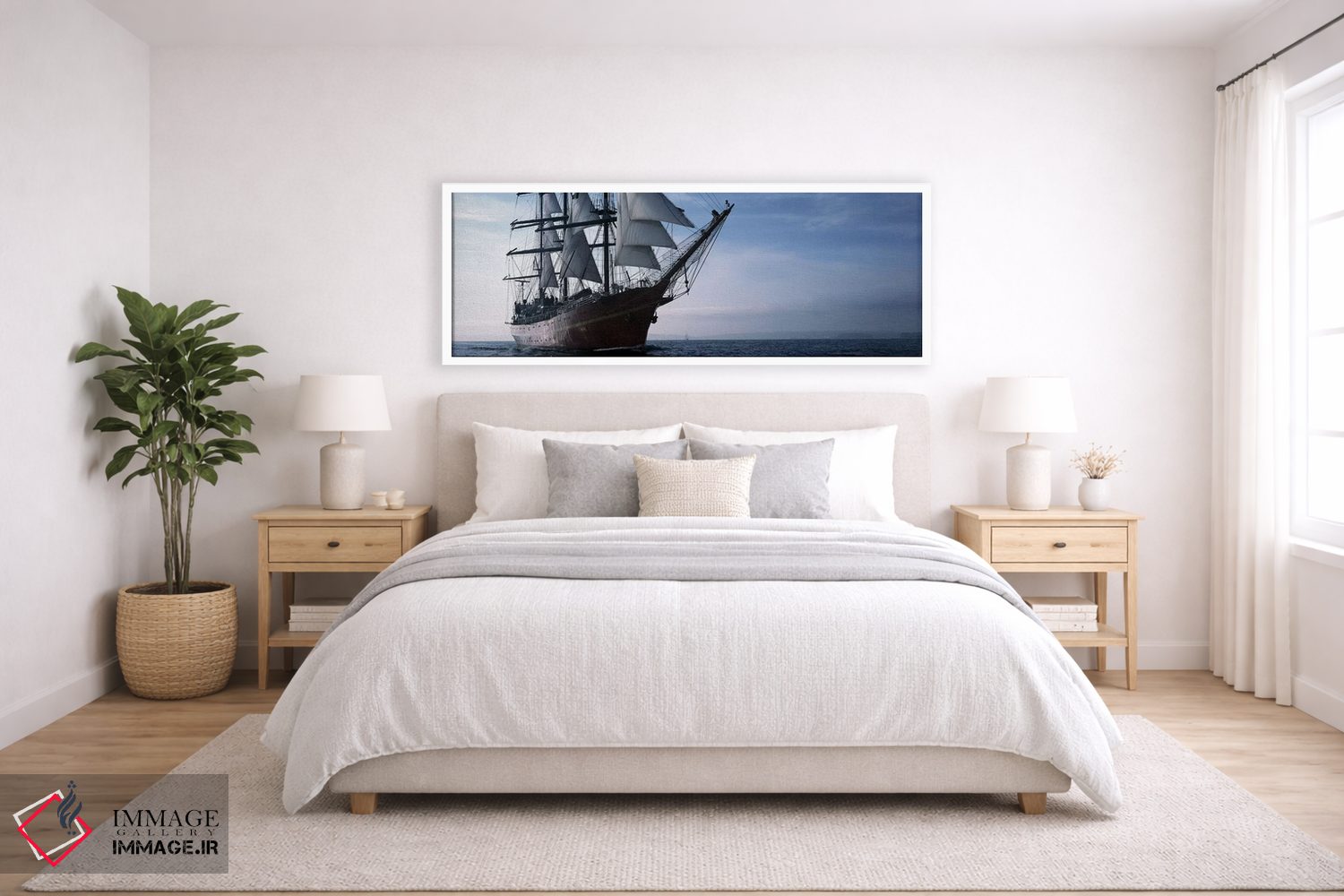 تابلو دکوراتیو مسابقه کشتی های بلند در اقیانوس، خلیج دو دوارنز، فینیست… اثر پانورامیک ایمجز - D4W