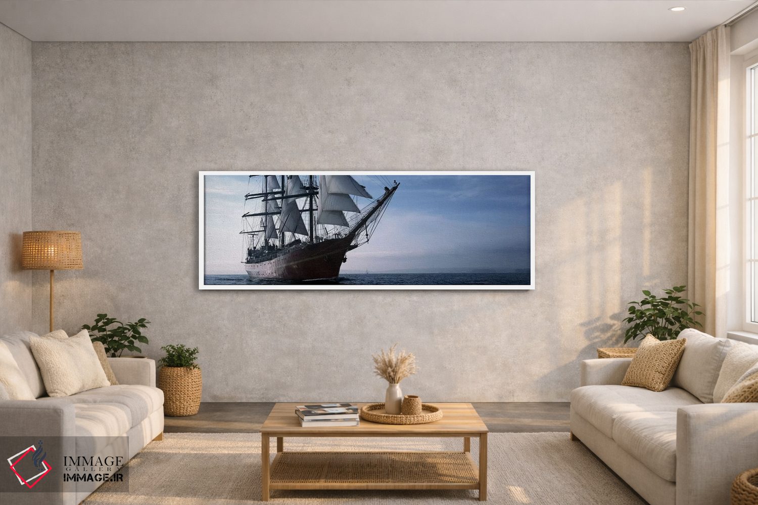 تابلو دکوراتیو مسابقه کشتی های بلند در اقیانوس، خلیج دو دوارنز، فینیست… اثر پانورامیک ایمجز - D3W