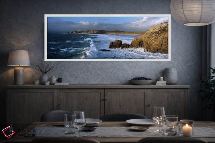 تابلو دکوراتیو شبه جزیره کروزون، فینیستر، بریتانی، فرانسه اثر پانورامیک ایمجز - D3W