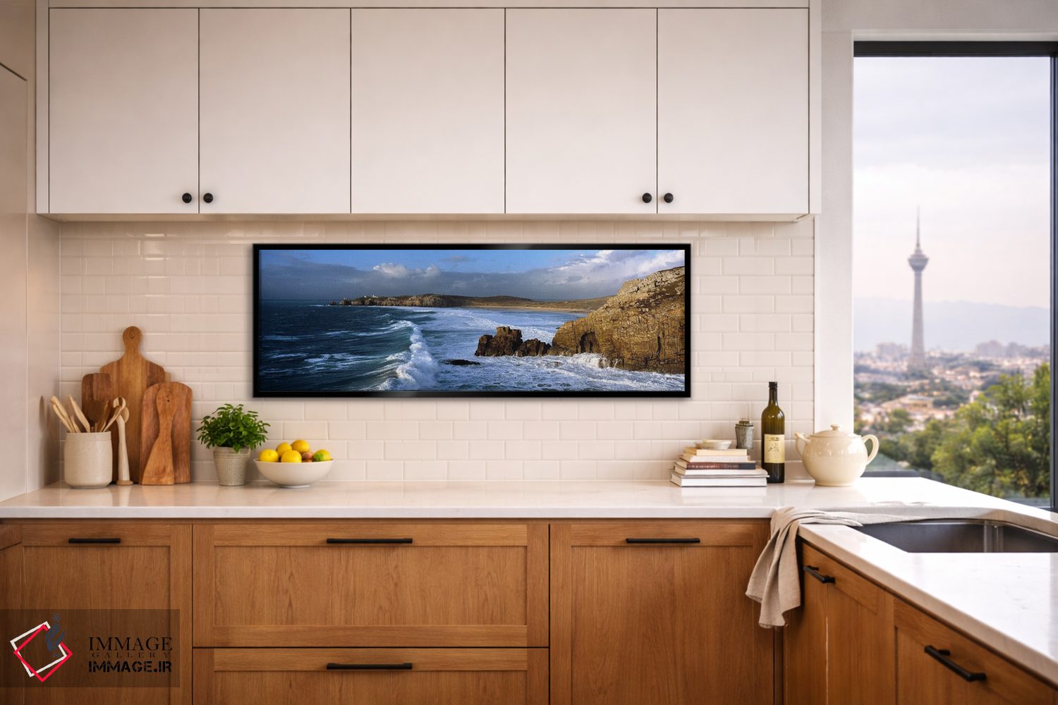 تابلو دکوراتیو شبه جزیره کروزون، فینیستر، بریتانی، فرانسه اثر پانورامیک ایمجز - D5B