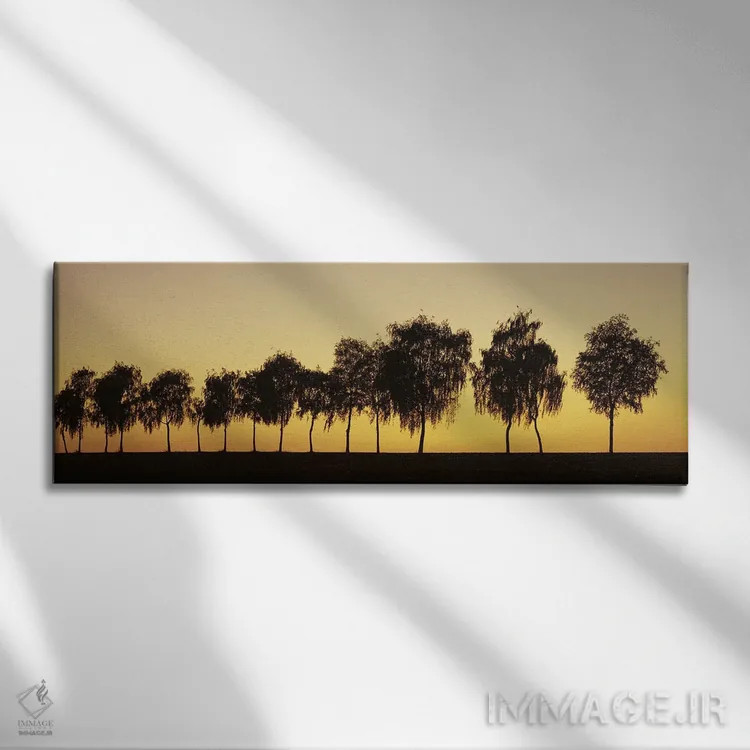 تابلو دکوراتیو خیابان درختی در هنگام غروب، هوهن لوه، بادن-وورتمبرگ، آل… اثر پانورامیک ایمجز - نمای روبهرو روی دیوار