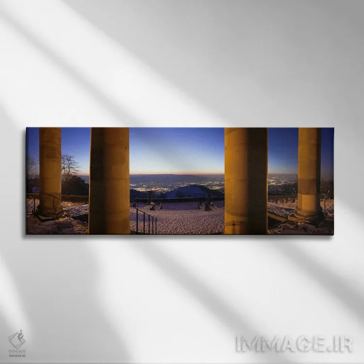 تابلو دکوراتیو ستون های کلیسای تدفین، روتنبرگ، اشتوتگارت، بادن-وورتمبر… اثر پانورامیک ایمجز - نمای روبهرو روی دیوار