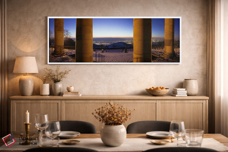 تابلو دکوراتیو ستون های کلیسای تدفین، روتنبرگ، اشتوتگارت، بادن-وورتمبر… اثر پانورامیک ایمجز - D1W