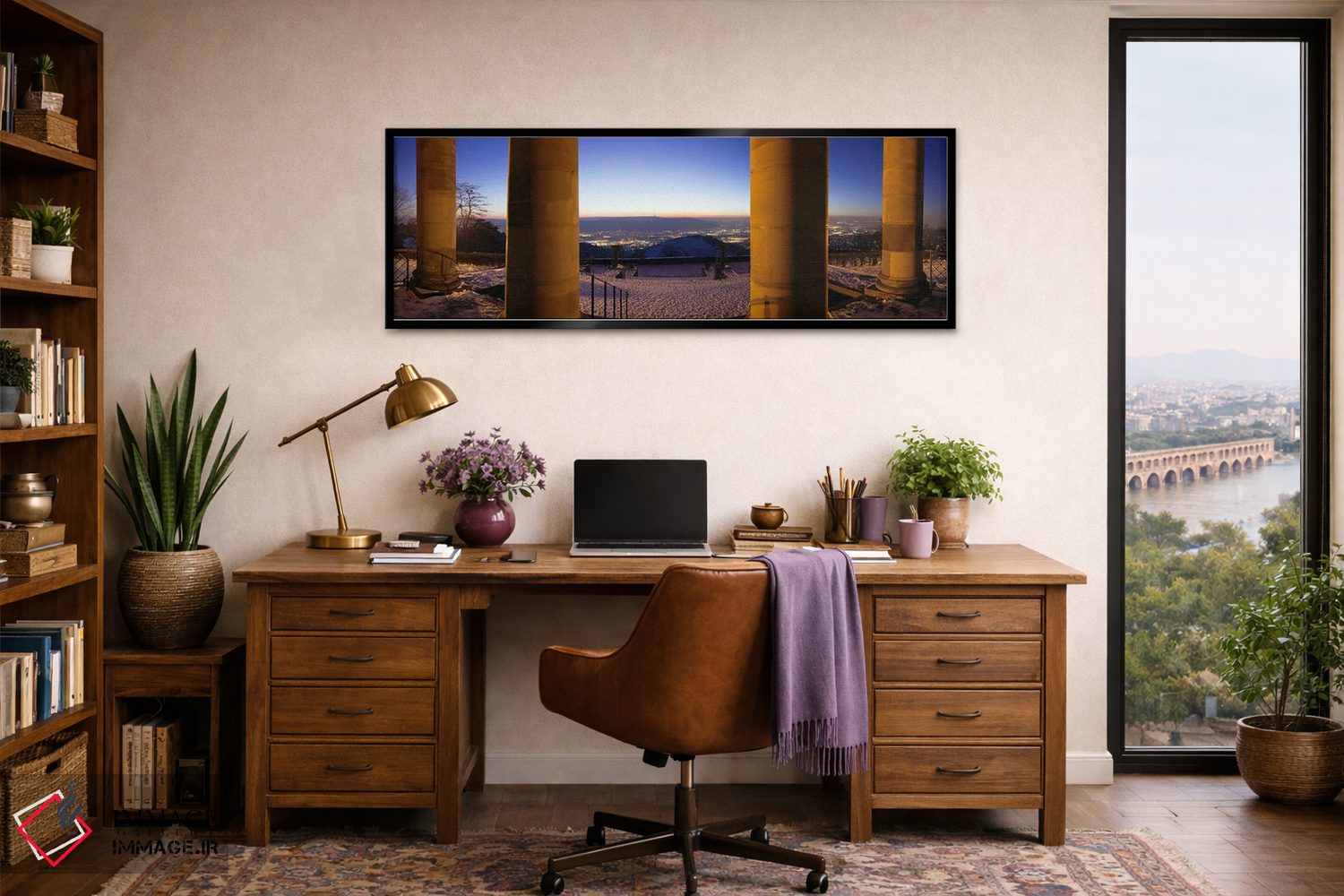 تابلو دکوراتیو ستون های کلیسای تدفین، روتنبرگ، اشتوتگارت، بادن-وورتمبر… اثر پانورامیک ایمجز - D2B