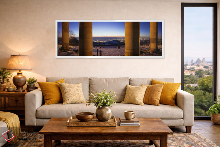 تابلو دکوراتیو ستون های کلیسای تدفین، روتنبرگ، اشتوتگارت، بادن-وورتمبر… اثر پانورامیک ایمجز - D5W