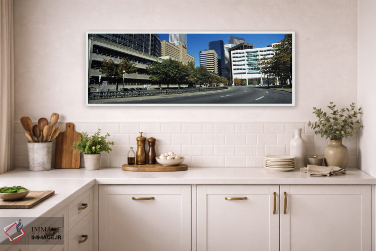 تابلو دکوراتیو ساختمان ها در یک شهر، مرکز شهر دنور، دنور، کلرادو، ایال… اثر پانورامیک ایمجز - D1W